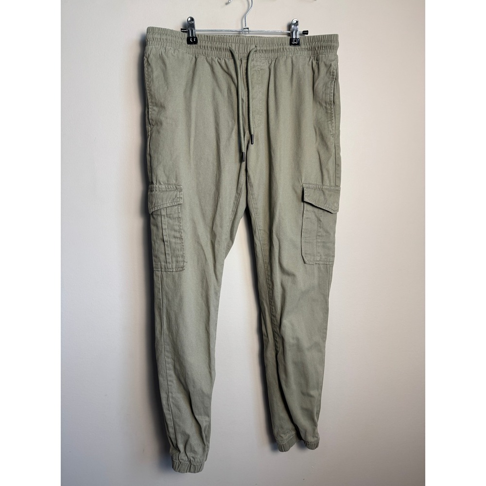 Buffalo Men Olive Green Zayne-X Cargo Jogger Pants Size M Gorpcore Utility Skate